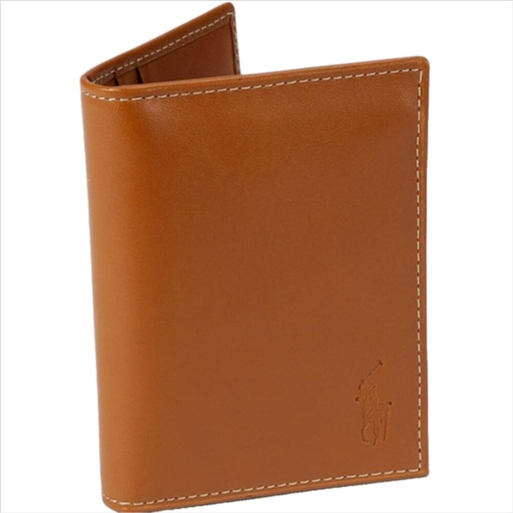 Polo Ralph Lauren Burnished Leather Billfold Wallet